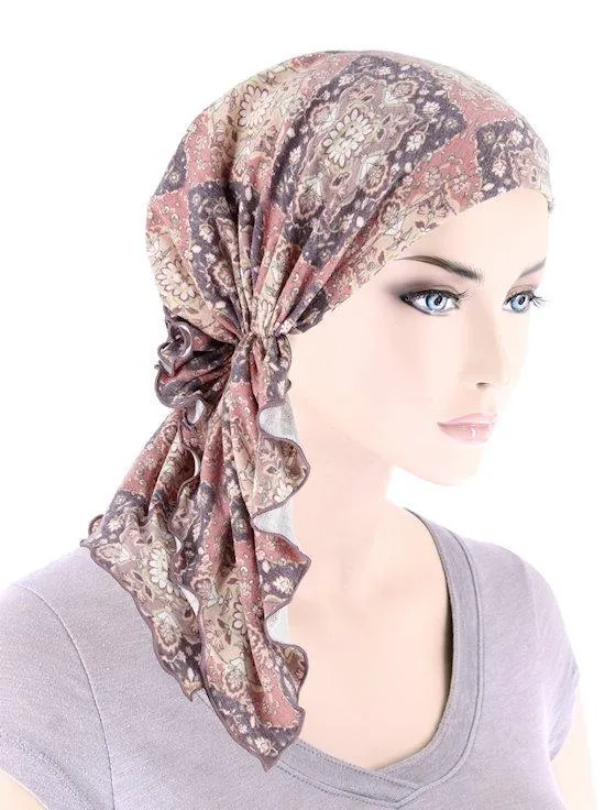 FERDINAND'S TURBANS - comfortable breathable cotton pre-tied scarf - MADE IN USA