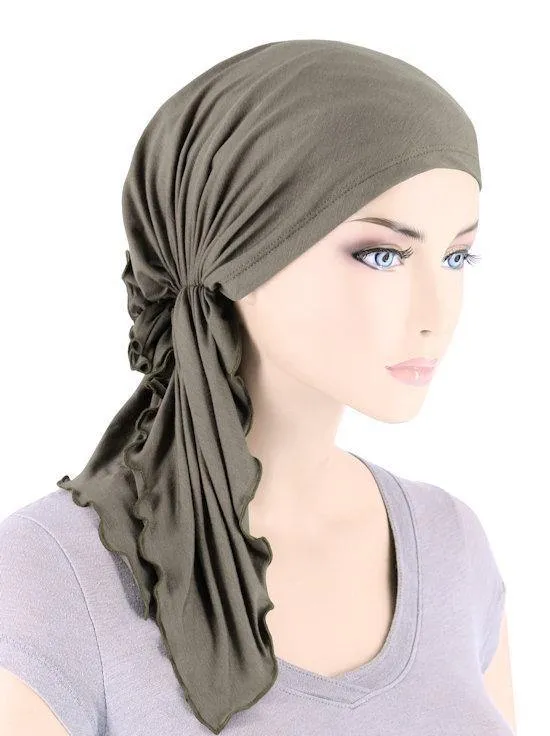 FERDINAND'S TURBANS - comfortable breathable cotton pre-tied scarf - MADE IN USA