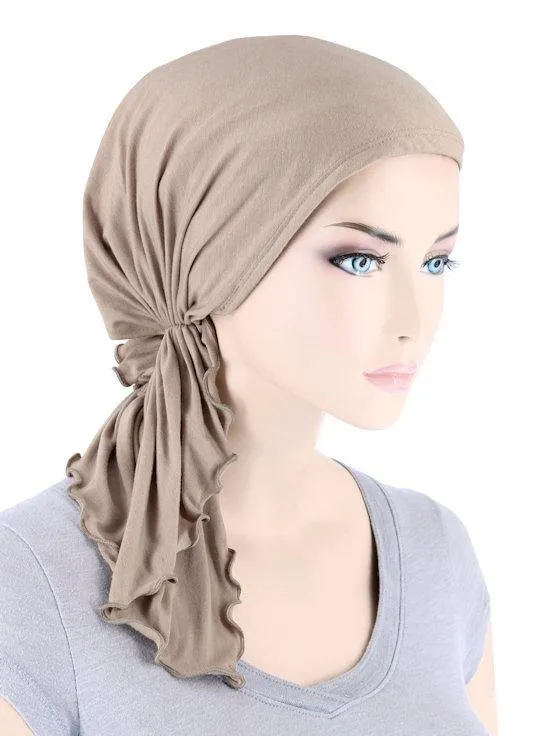FERDINAND'S TURBANS - comfortable breathable cotton pre-tied scarf - MADE IN USA