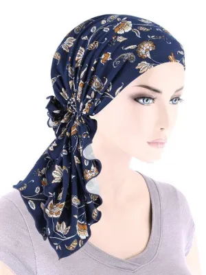 FERDINAND'S TURBANS - comfortable breathable cotton pre-tied scarf - MADE IN USA