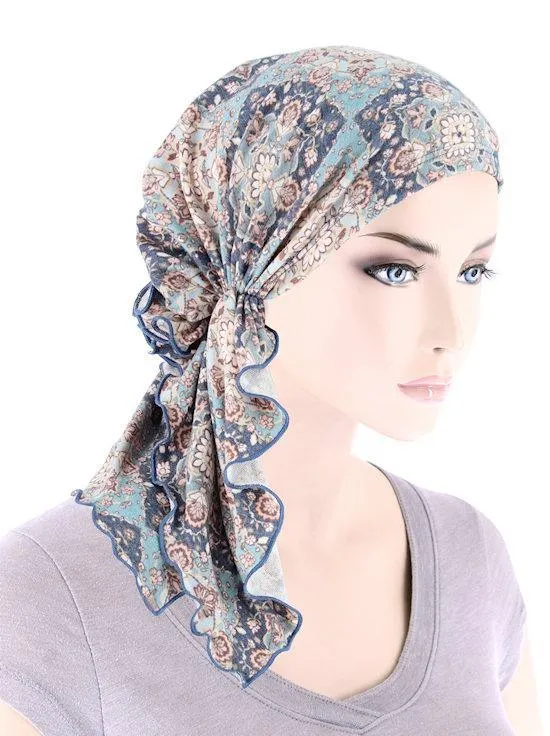 FERDINAND'S TURBANS - comfortable breathable cotton pre-tied scarf - MADE IN USA