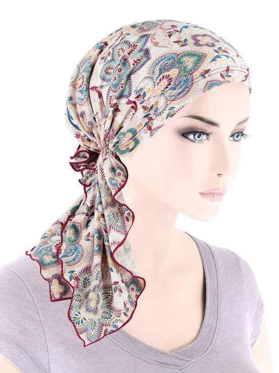 FERDINAND'S TURBANS - comfortable breathable cotton pre-tied scarf - MADE IN USA