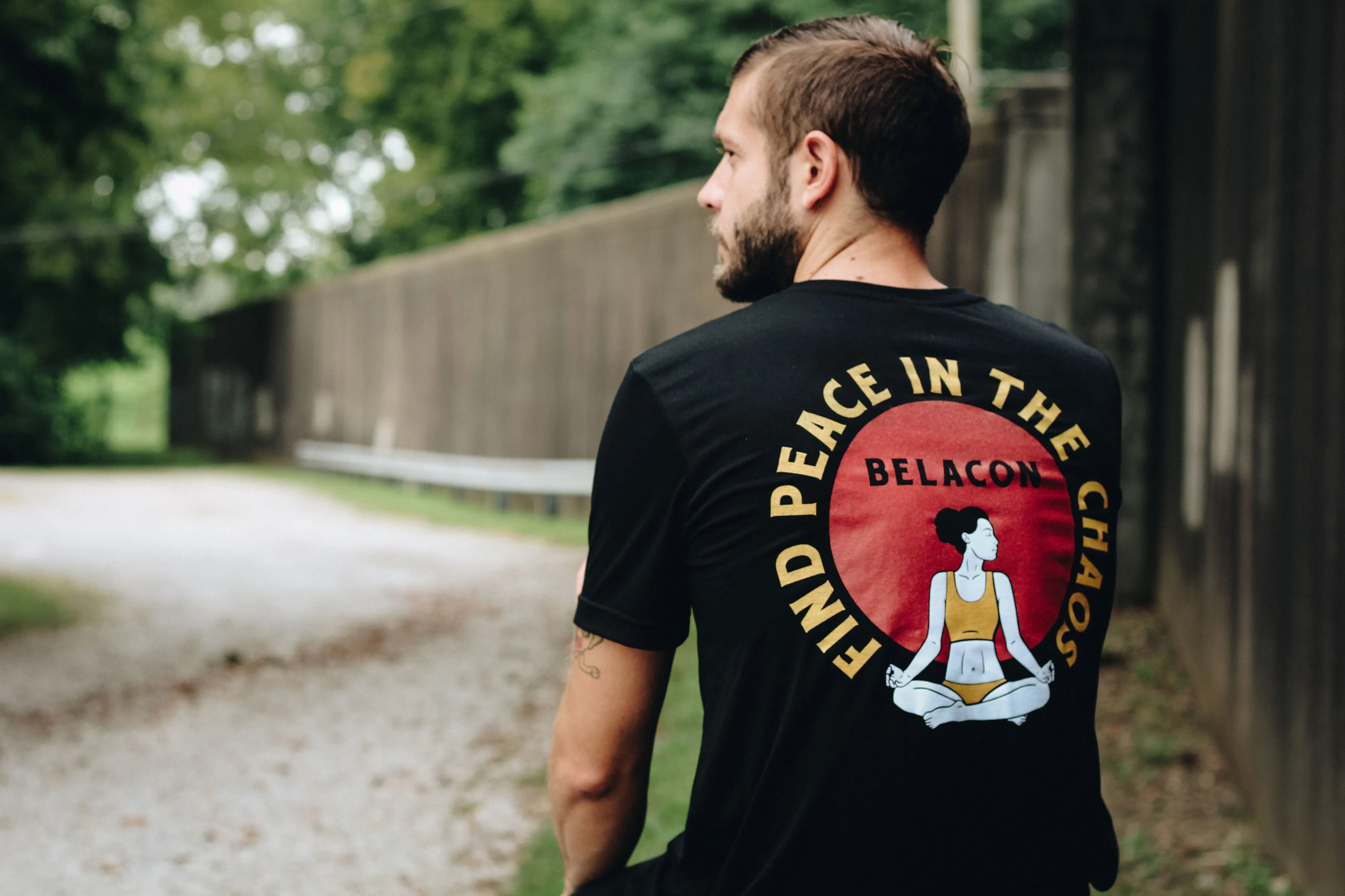 Find Peace In The Chaos Tee - Black