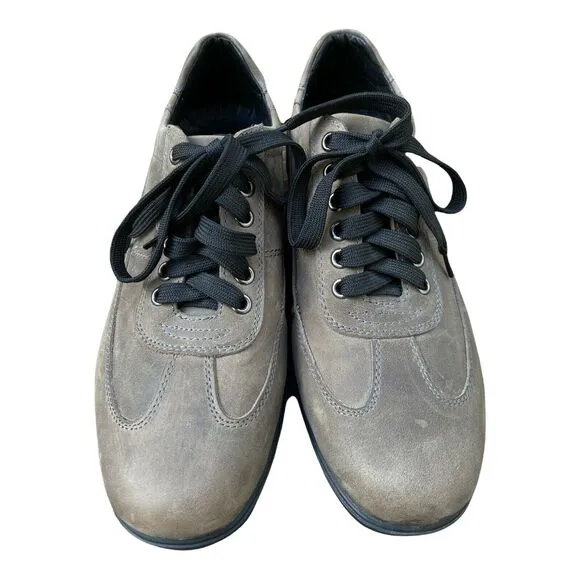 GDEFY Versoshock Trampoline Technology Olive Green Men's Leather Sneakers 8
