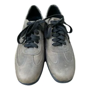 GDEFY Versoshock Trampoline Technology Olive Green Men's Leather Sneakers 8