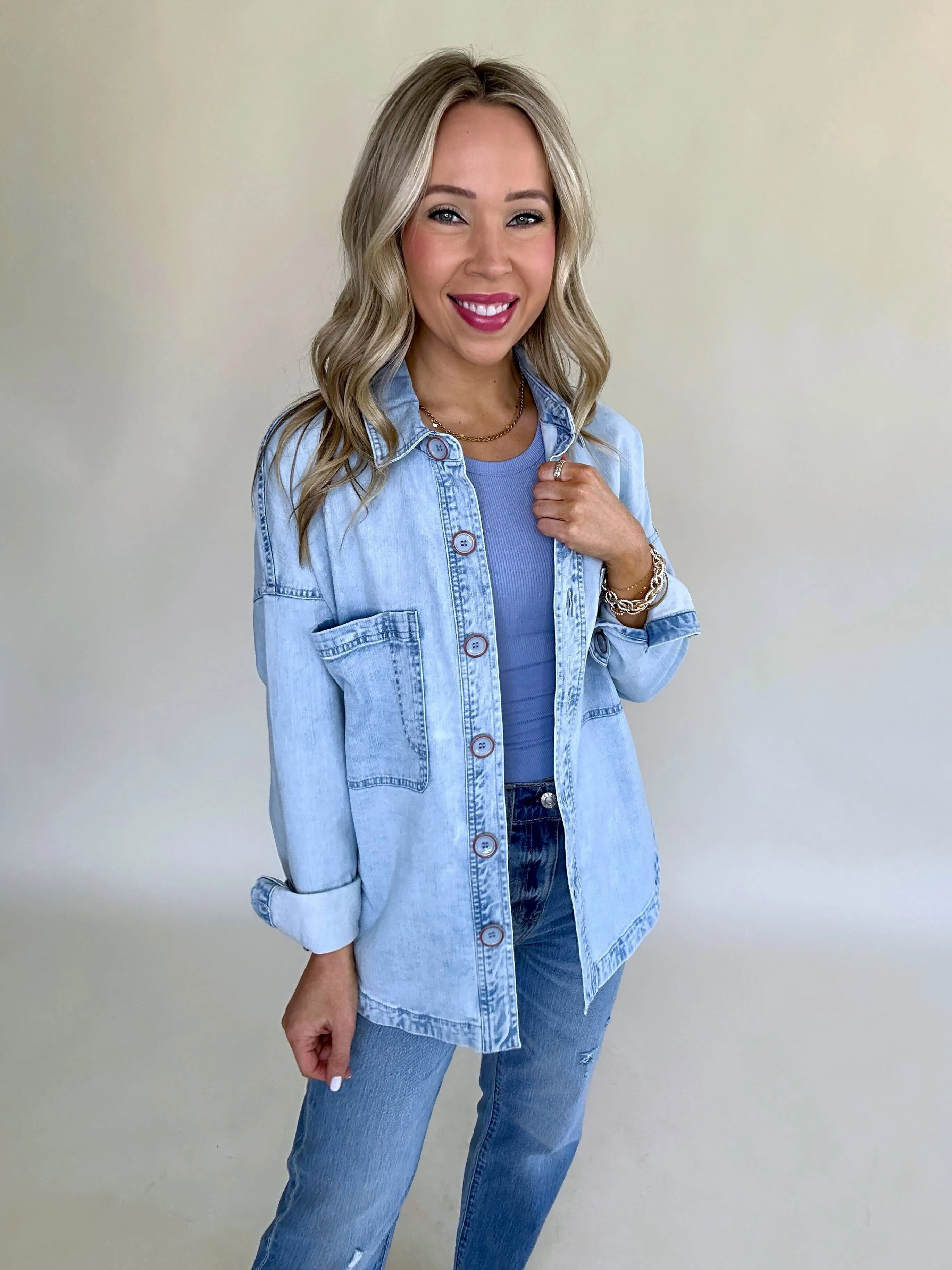 Gina Denim Shirt Jacket