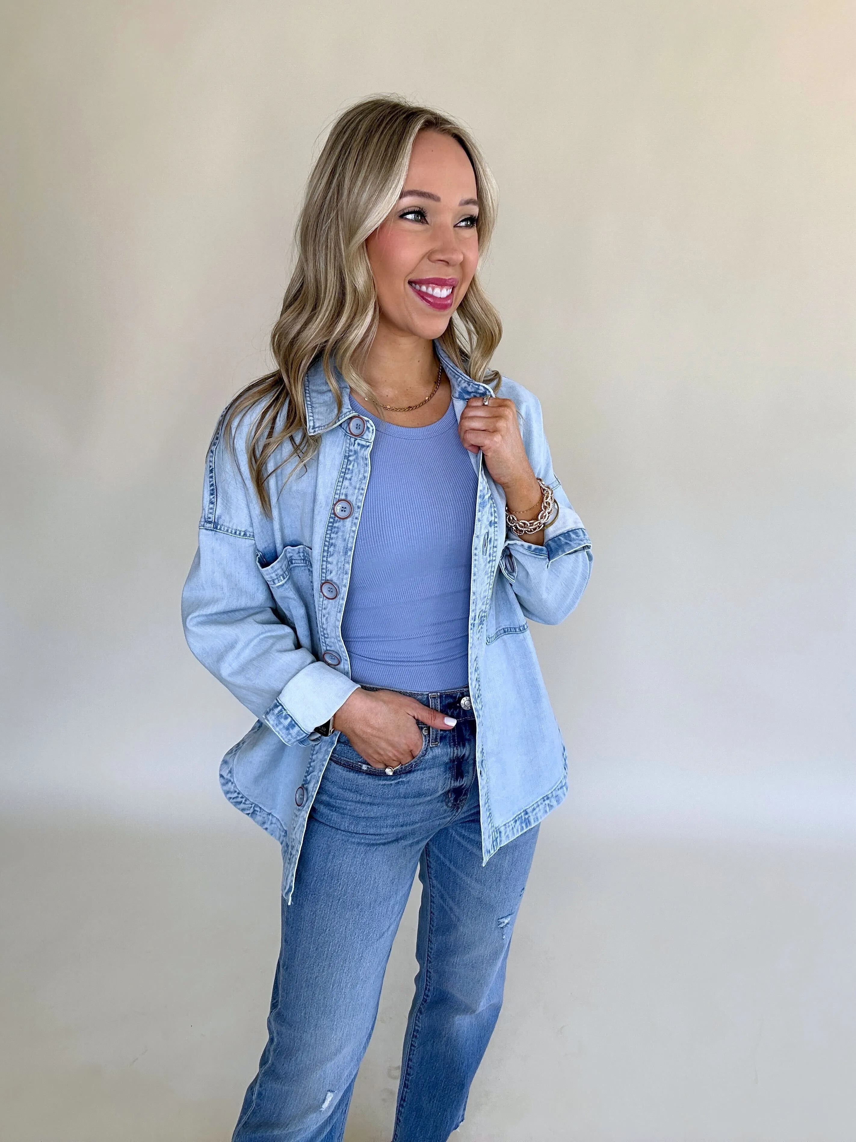 Gina Denim Shirt Jacket