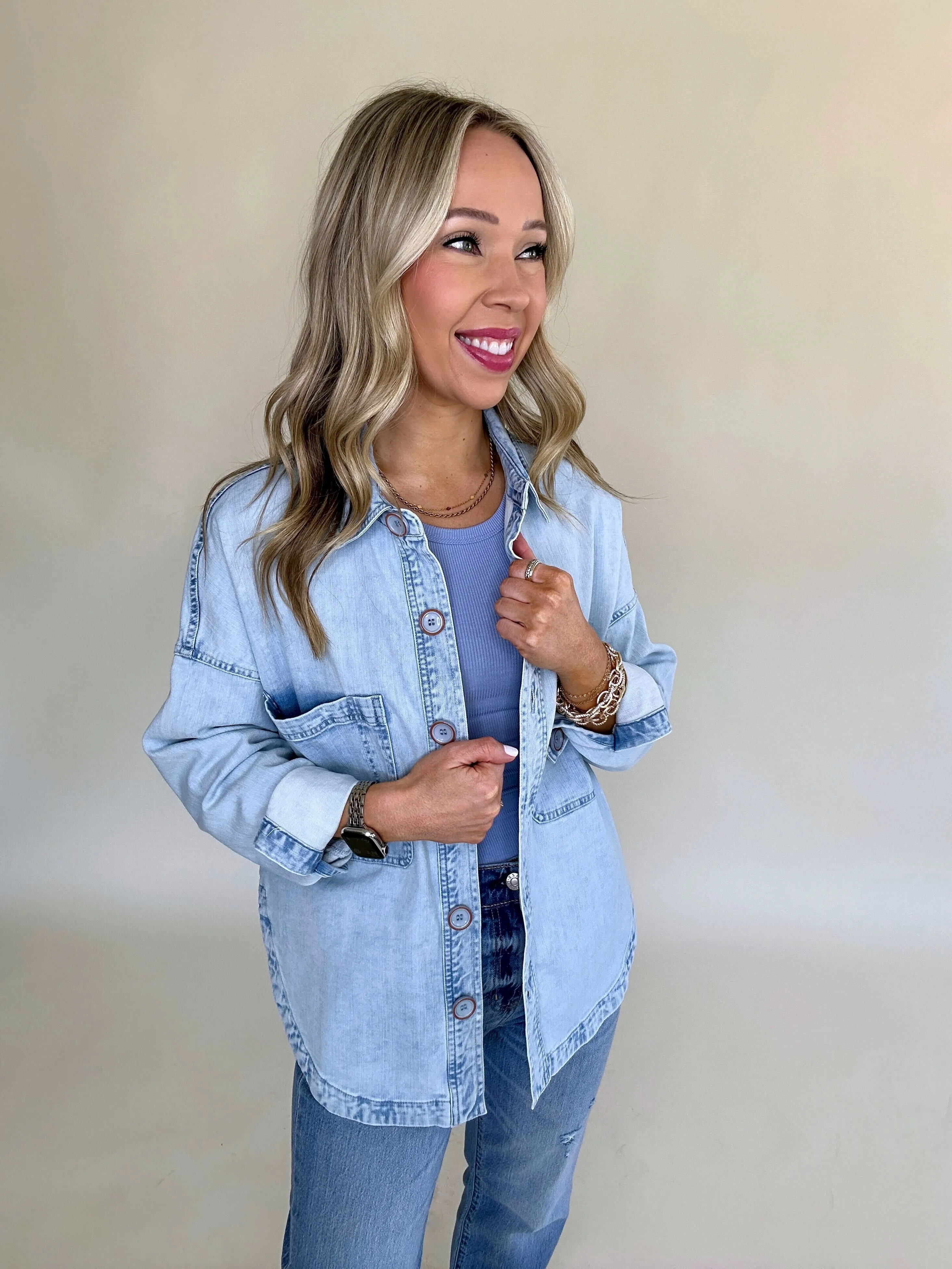Gina Denim Shirt Jacket