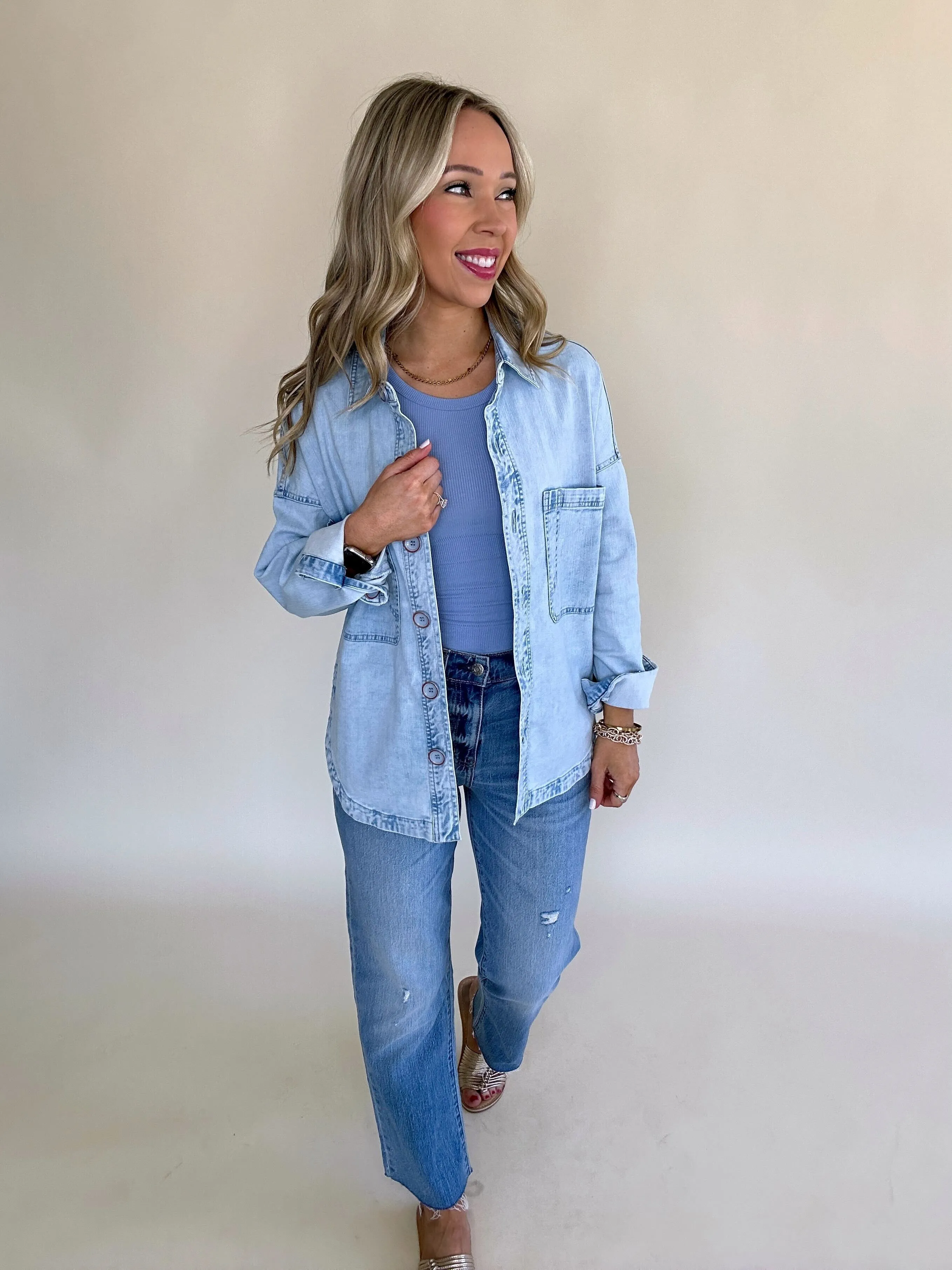 Gina Denim Shirt Jacket