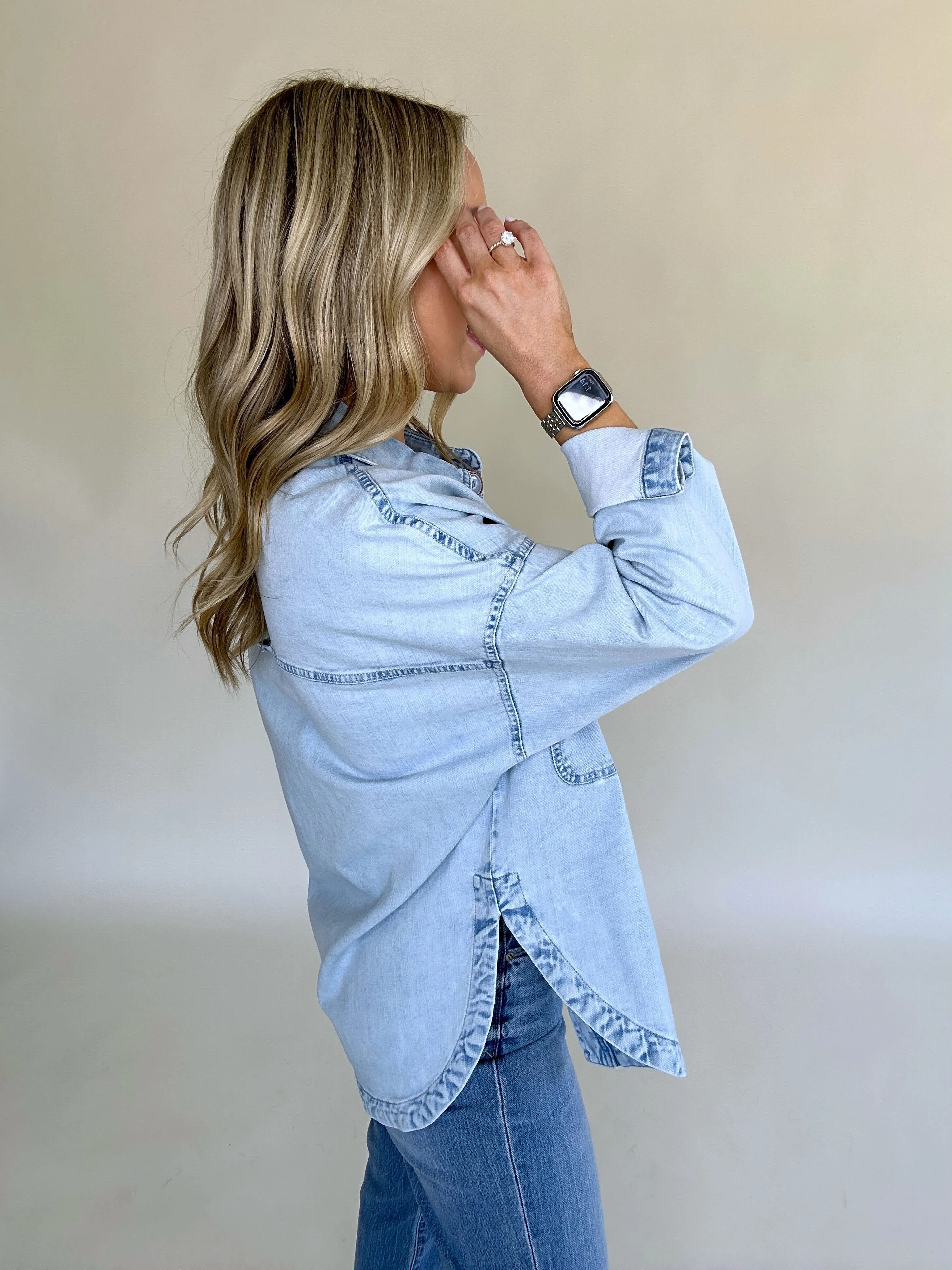 Gina Denim Shirt Jacket