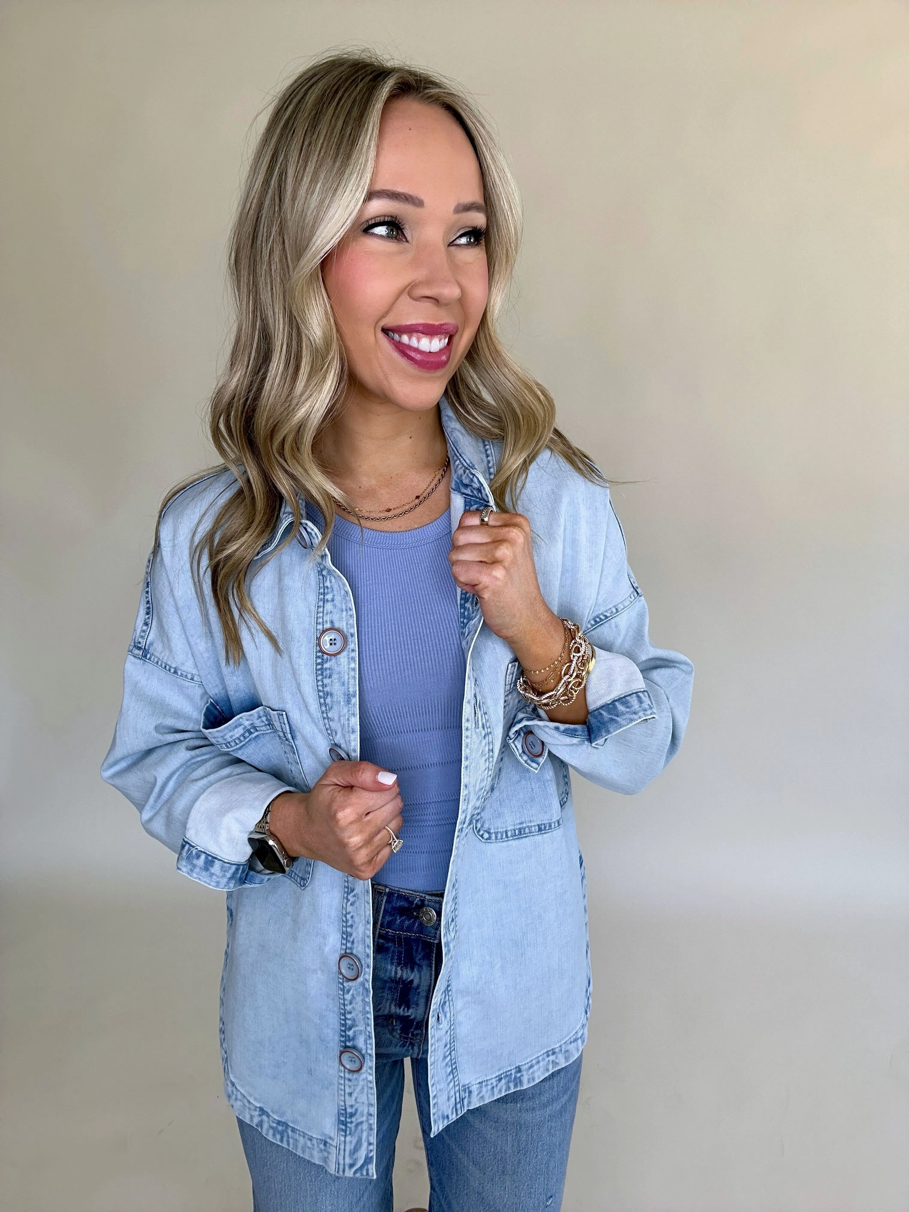 Gina Denim Shirt Jacket