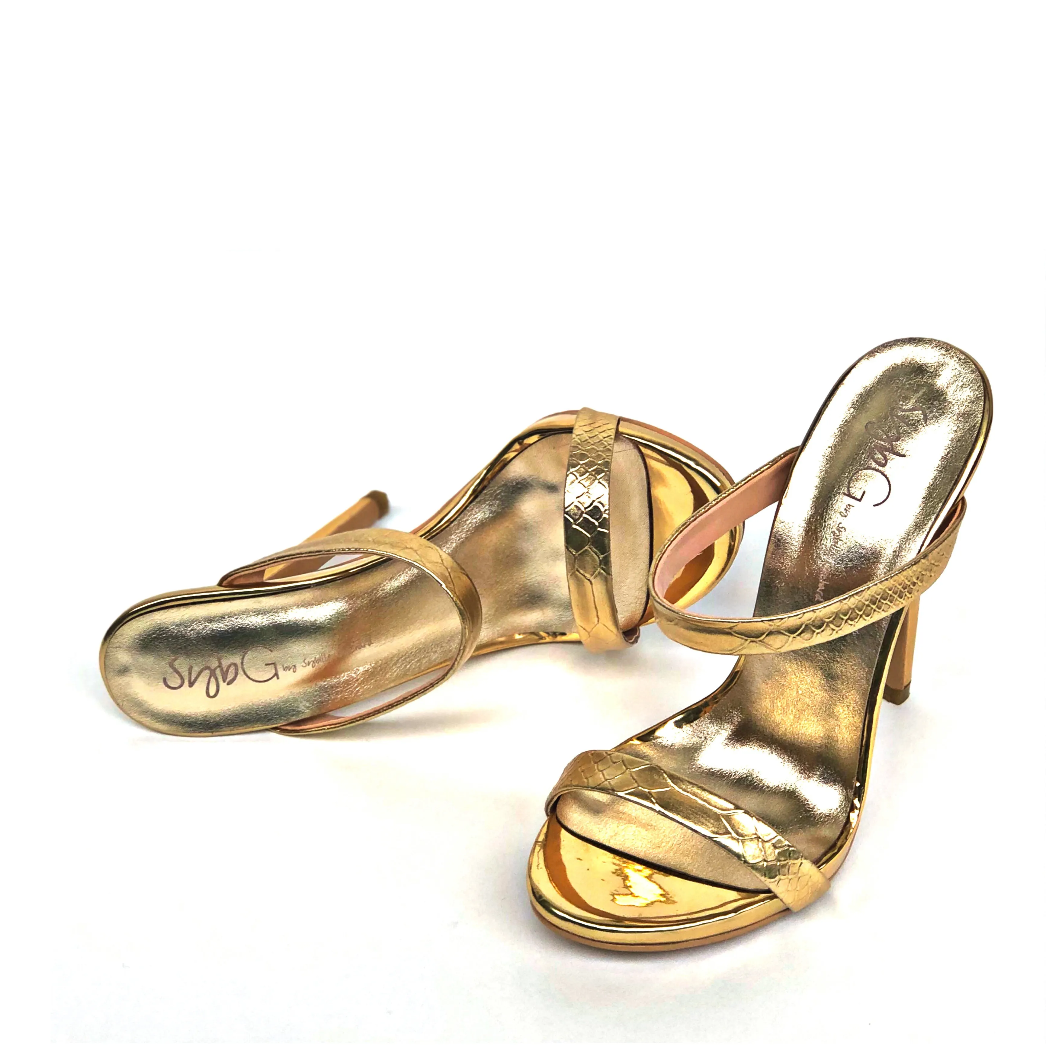 Gold On a Pedestal Mules Sandals (RUNS SMALL)