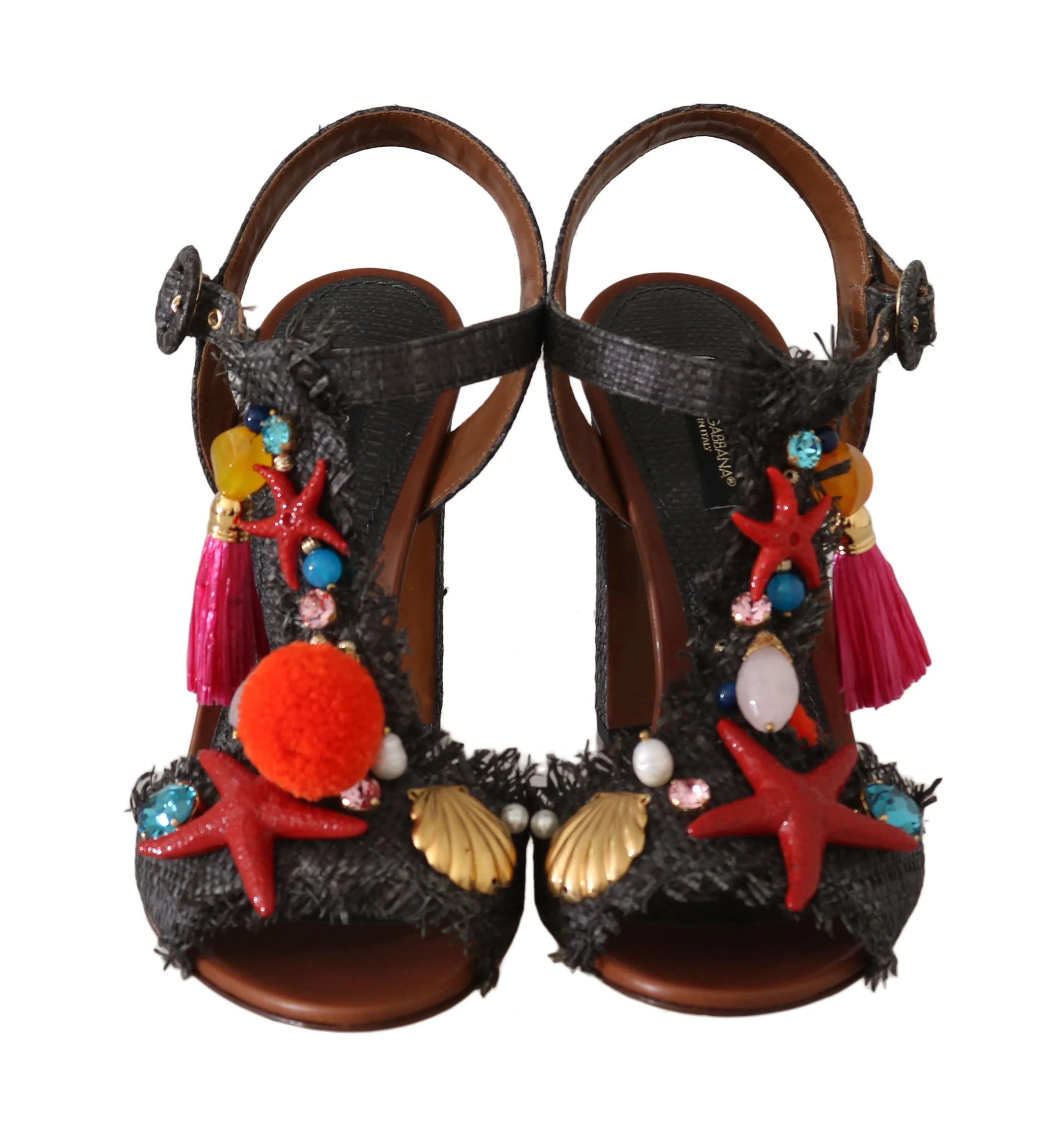 Gray Straw MARINA Sea Star Sandals