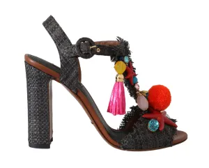 Gray Straw MARINA Sea Star Sandals