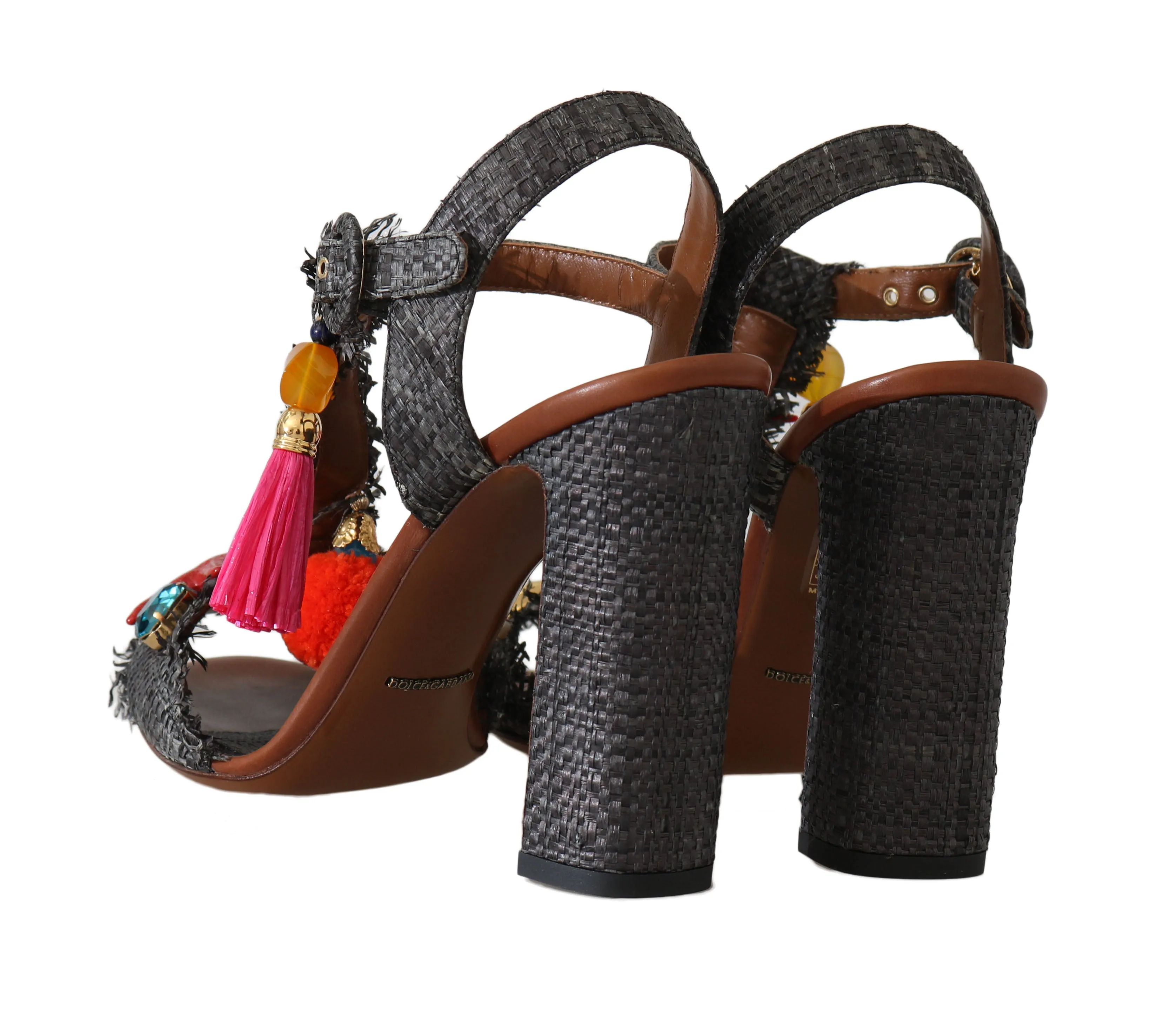 Gray Straw MARINA Sea Star Sandals