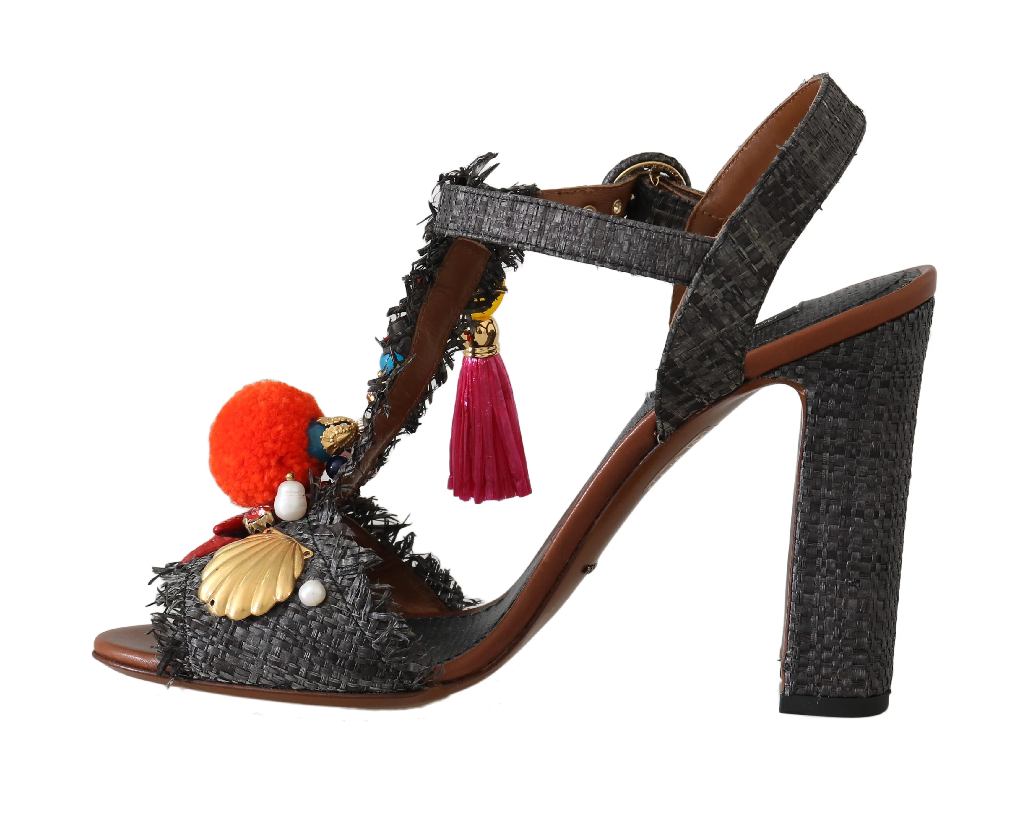 Gray Straw MARINA Sea Star Sandals