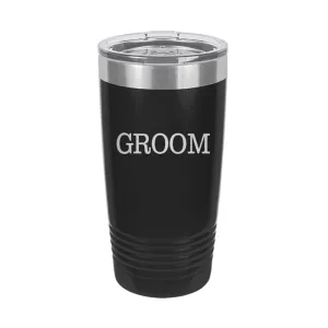Groom Black 20oz Insulated Tumbler