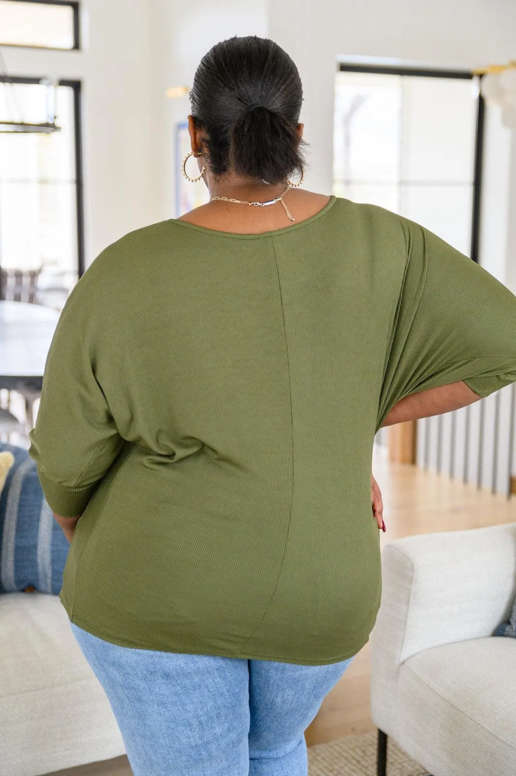 Hazel Blues® | A Day Together Long Sleeve Top in Olive