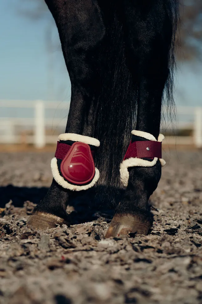 Horze Caliber Fetlock Boots Anemore Dark Pink