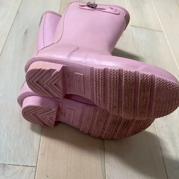 Hunter girls pink boots