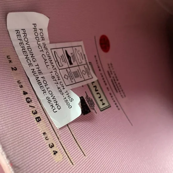 Hunter girls pink boots
