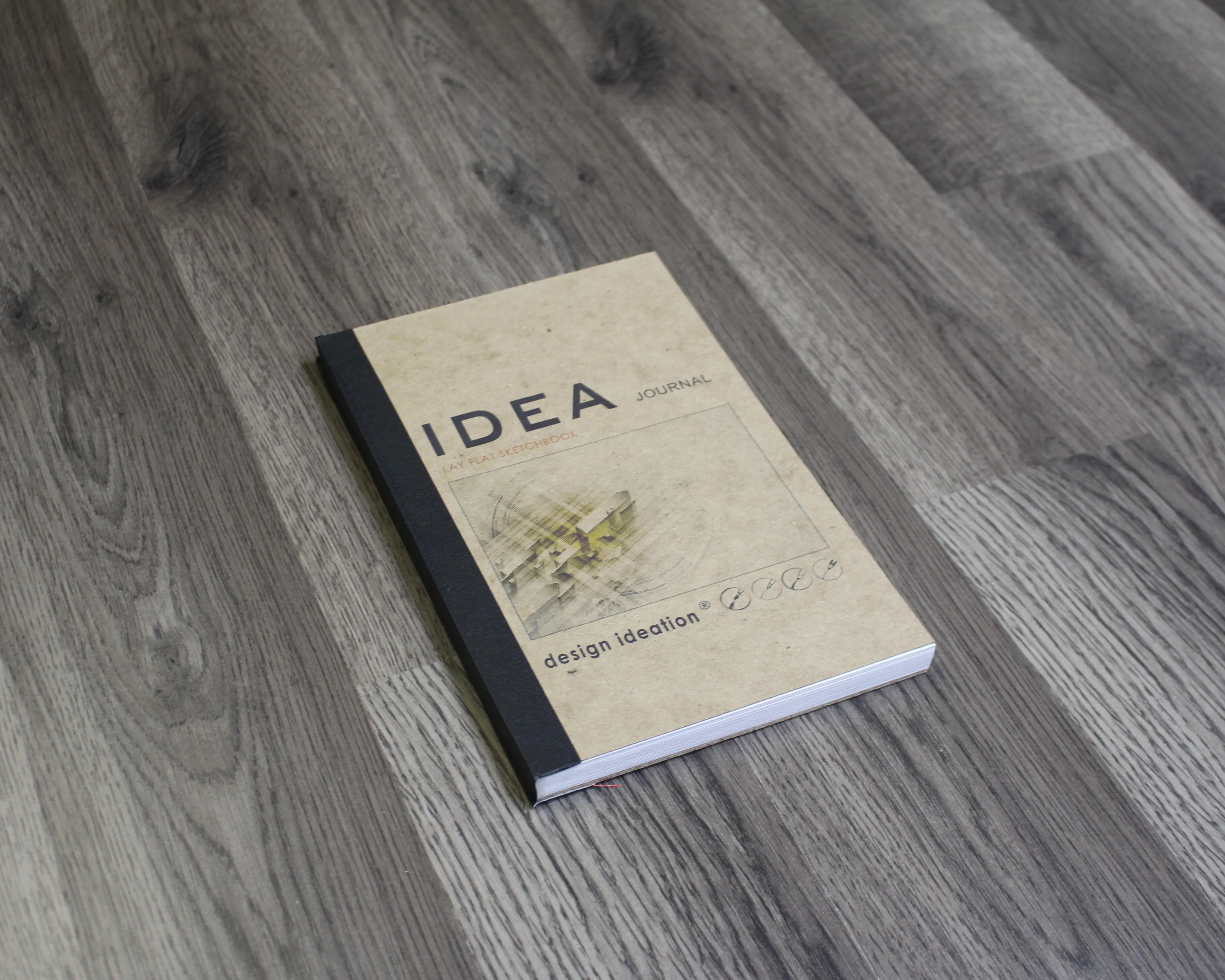 IDEA JOURNAL LAY FLAT Sketchbook. Removable sheet, journal style sketchbook. Multi-media. (5.5” x 8.5”) LF-50100-LS