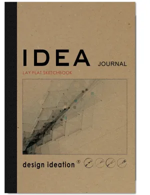IDEA JOURNAL LAY FLAT Sketchbook. Removable sheet, journal style sketchbook. Multi-media. (5.5” x 8.5”) LF-50100-LS