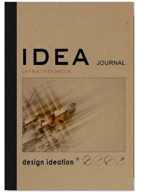 IDEA JOURNAL LAY FLAT Sketchbook. Removable sheet, journal style sketchbook. Multi-media. (5.5” x 8.5”) LF-50100-LS