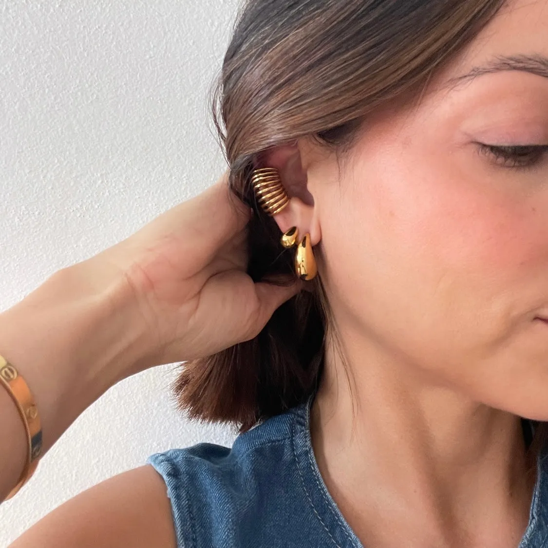 Indigo Ear Cuff