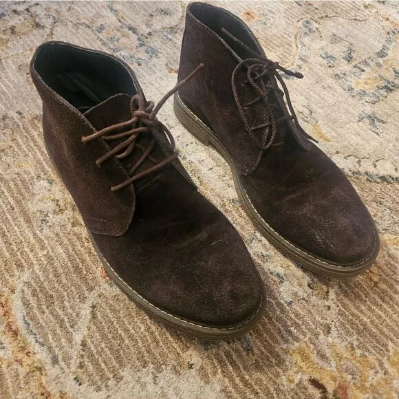 Joseph abound brown suede boots sz 10.5 excellent condition