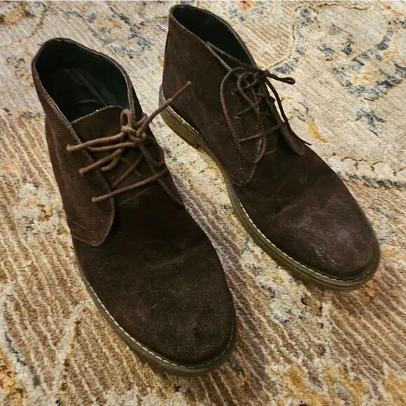 Joseph abound brown suede boots sz 10.5 excellent condition