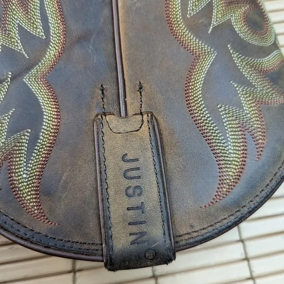 Justin Men's Stampede Sorrell Appache Huck Brown Boots 2551 Size 10.5D.  B100pm