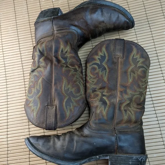 Justin Men's Stampede Sorrell Appache Huck Brown Boots 2551 Size 10.5D.  B100pm