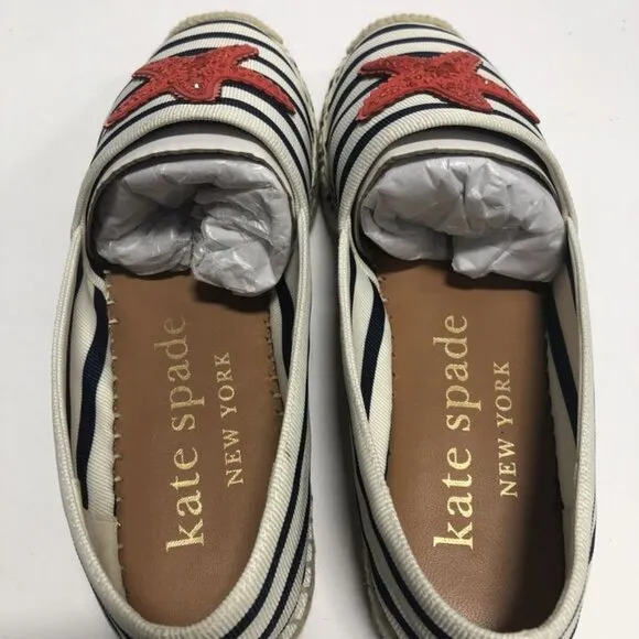 Kate Spade Uptown Stripe Womens Slip On Size 7.5B