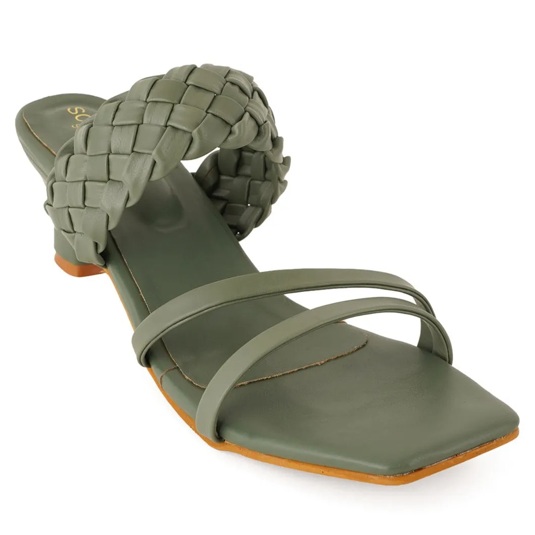 Kelly Block Mules