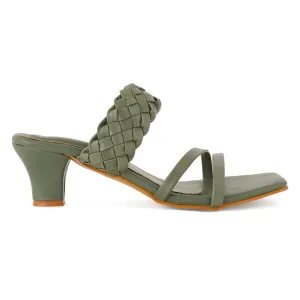 Kelly Block Mules