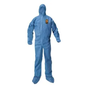 Kimberly-Clark Professional KLEENGUARD A20 Breathable Particle Protection Coveralls, Blue, 4XL, Hood/Boots, 58527