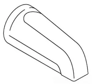 KOHLER K-86236-CP Spout, Slip Bath