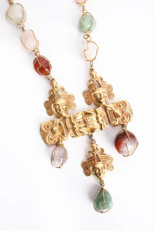 Larry Vrba Mayan Rock Crystal Necklace
