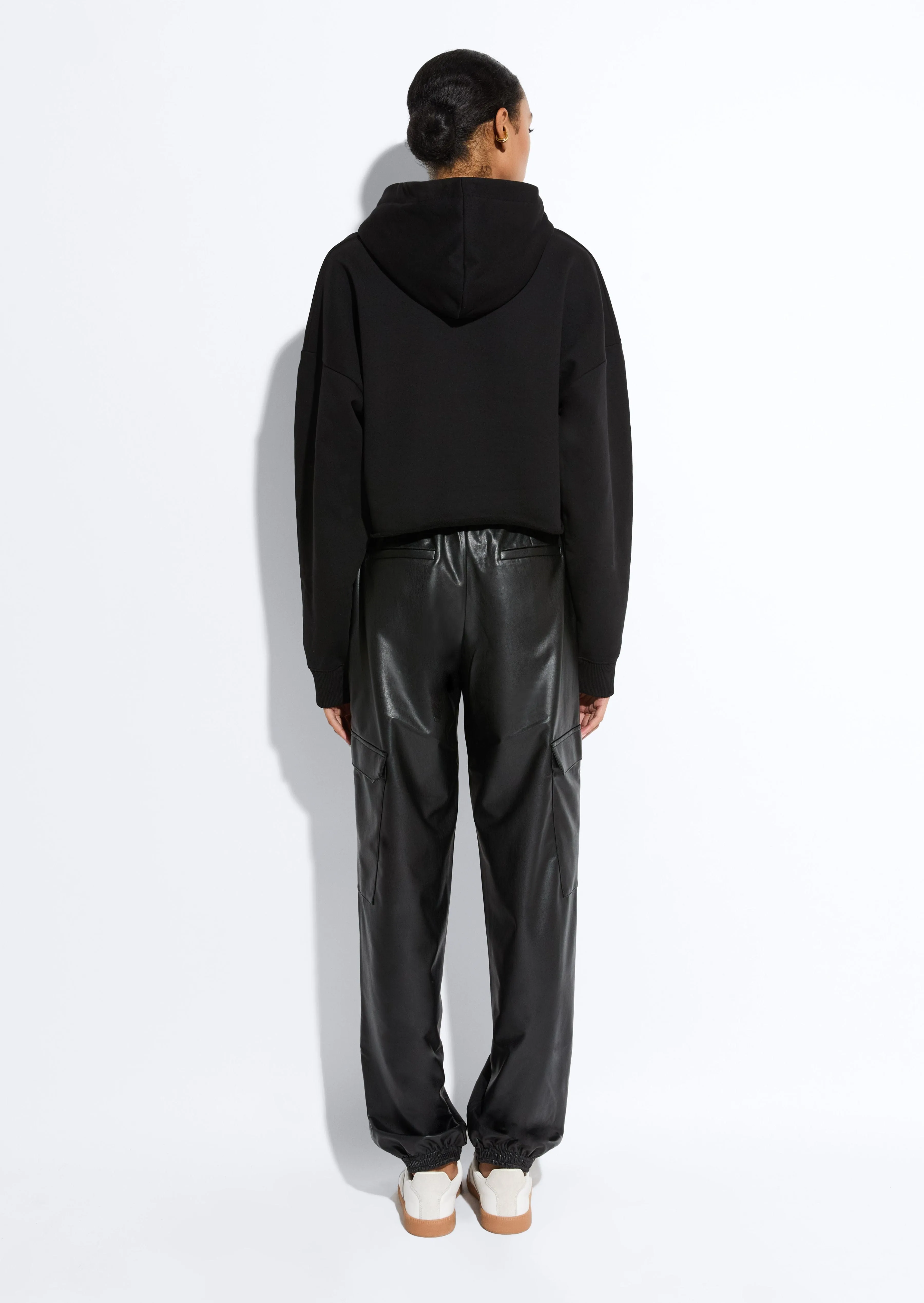 Lightweight Faux Leather Jogger