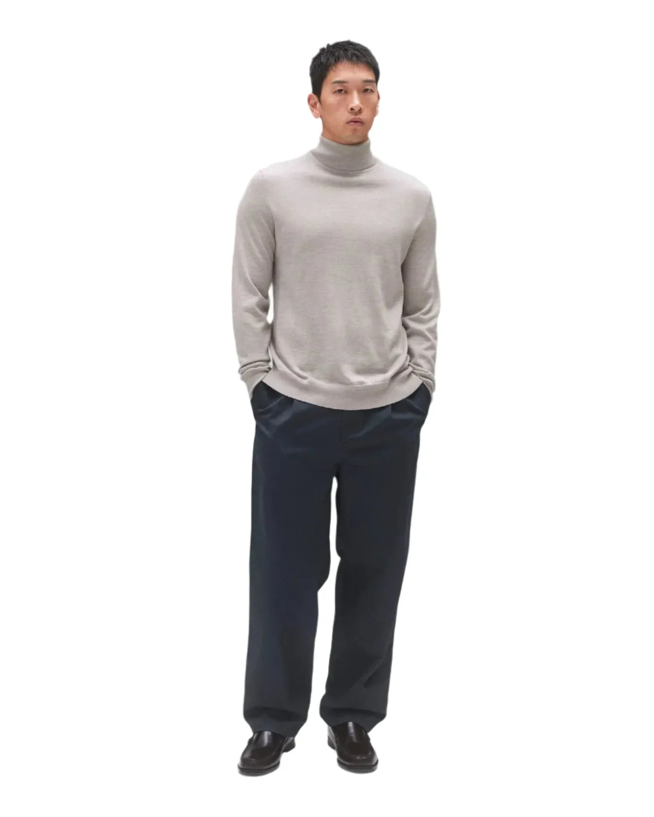 Lightweight Merino Roll Neck