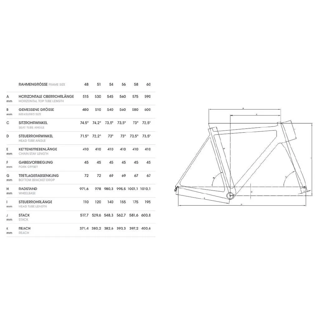 Lightweight Urgestalt Rim Brake Frameset - Denim Blue - 58cm