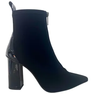 Lodi Simeni Front Zip Black Sock Boots