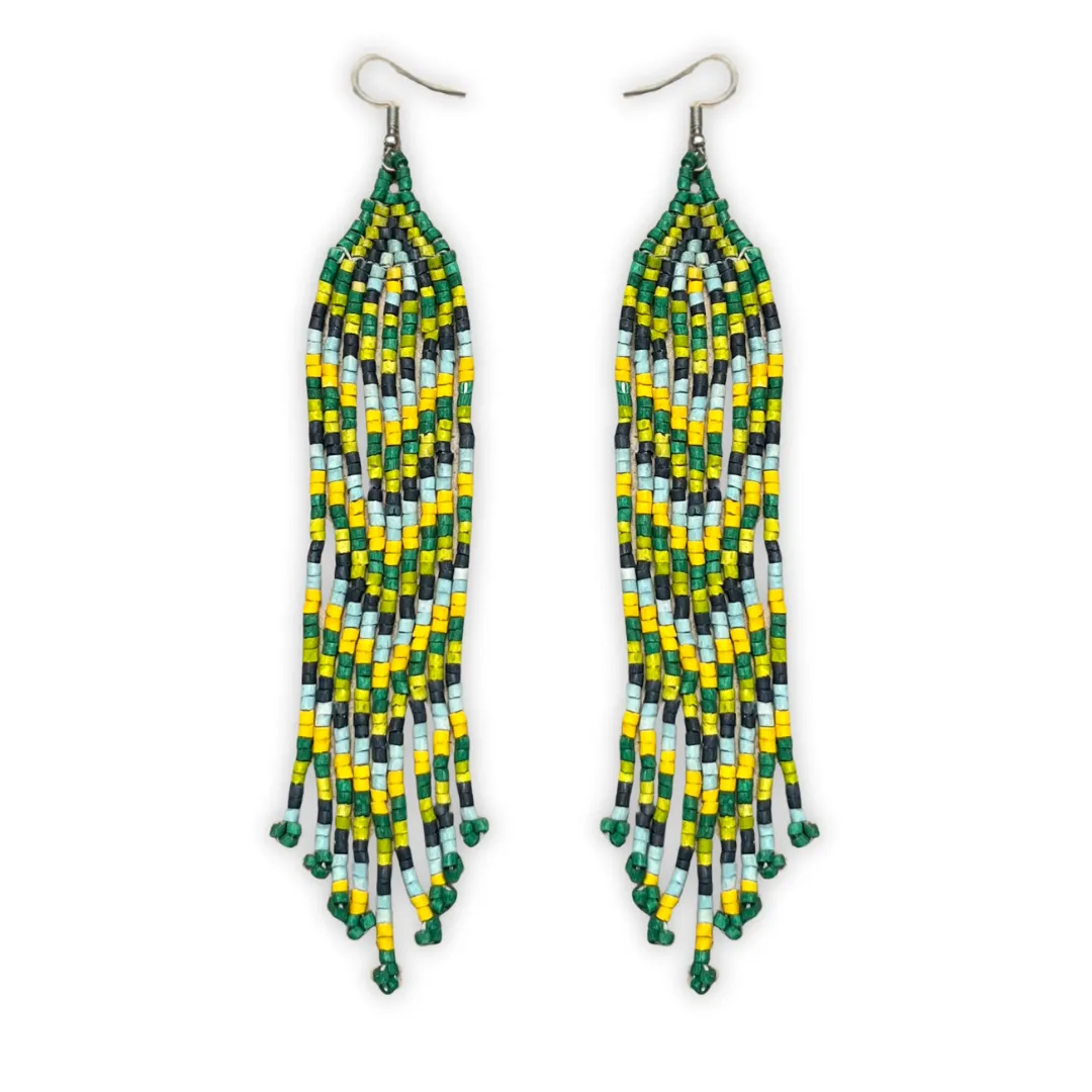 Long Fringe Earrings in Super Lightweight Design