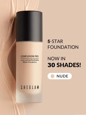 Long Lasting Breathable Matte Foundation - Nude