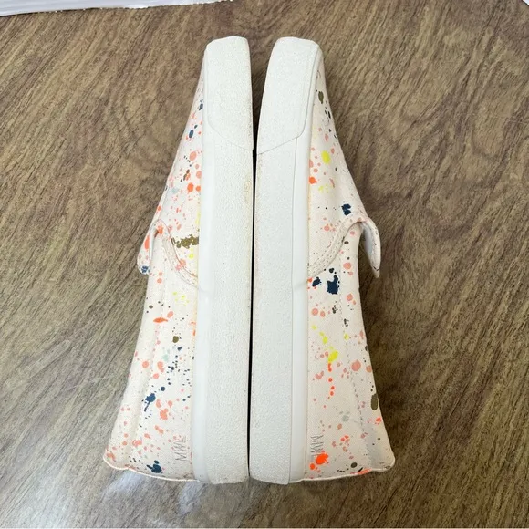 Madewell Sidewalk Paint Splatter Slip on Sneakers Size 9.5