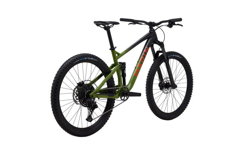 Marin Rift Zone 1 Trail Bike Gloss Black/Green with Orange