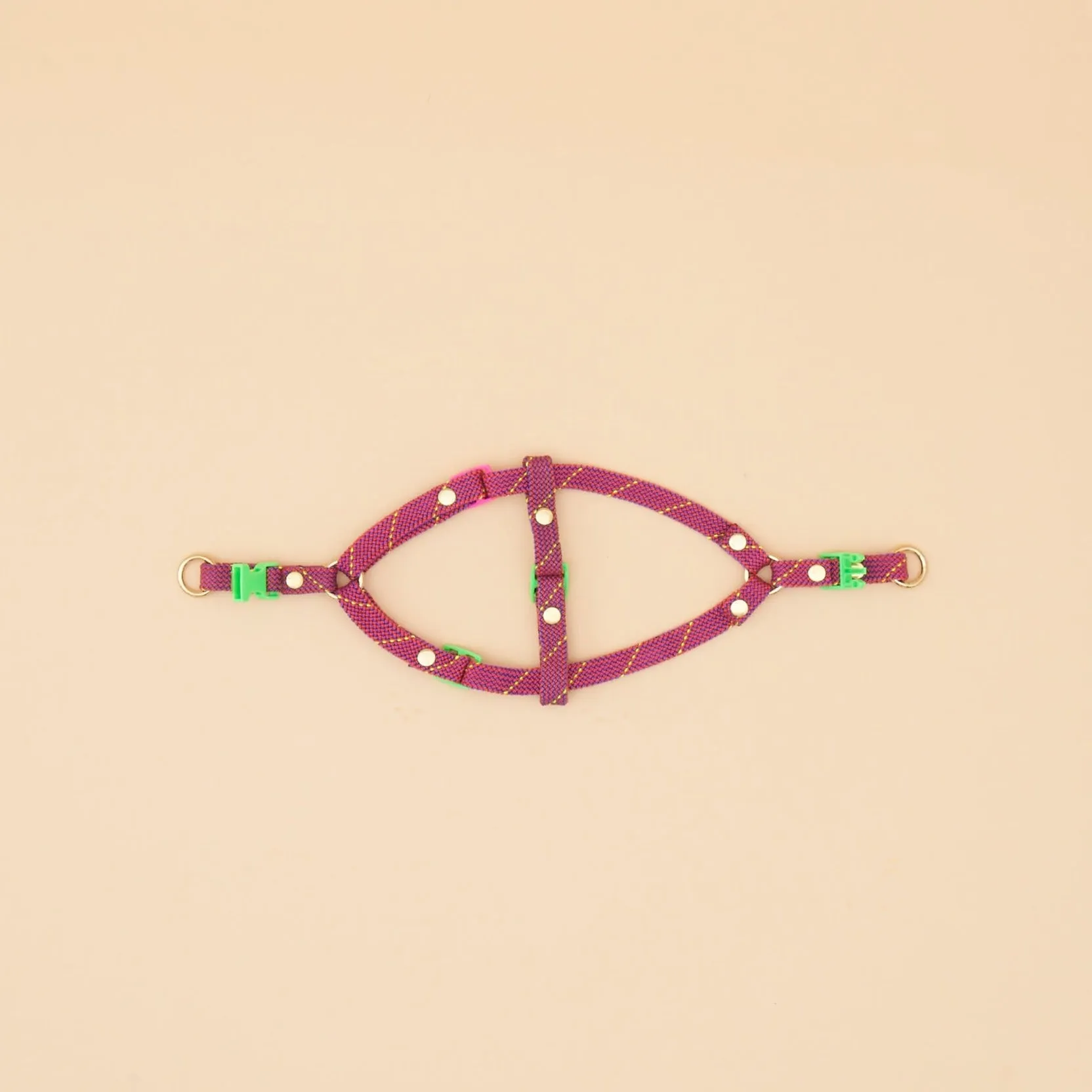 Marley Flat Rope Harness - Pink
