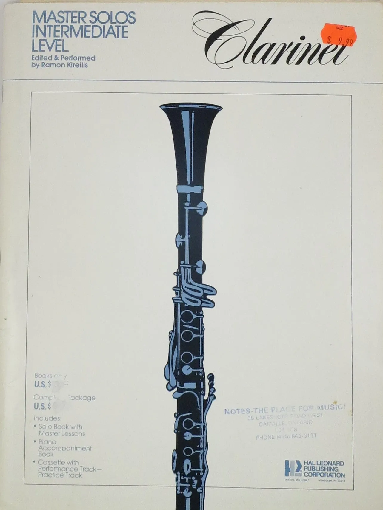 Master Solos Intermediate Level for Clarinet Discontinued