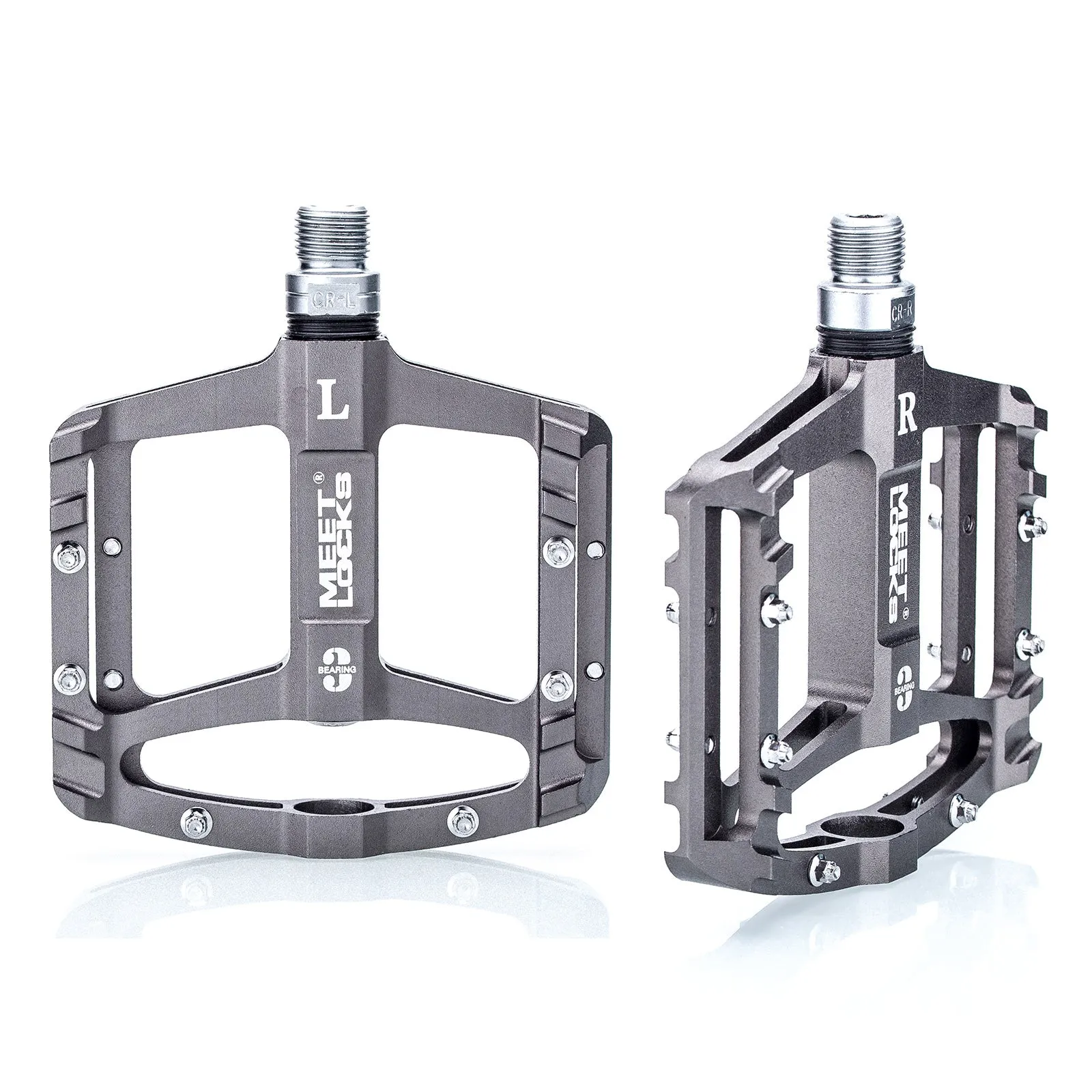 MEETLOCKS Sealed Bike Pedals CNC Aluminum Body for MTB BMX